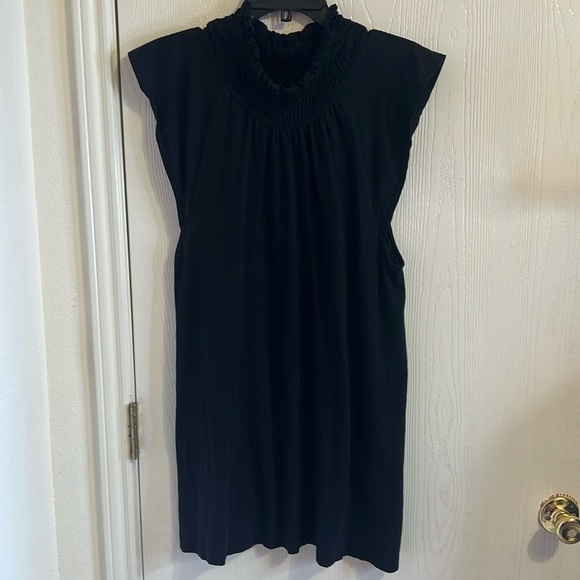 Theory Black Sleeveless Mini Dress. Size L - Picture 2 of 9